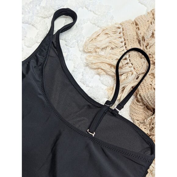 🖤 Blooming Jelly Women’s One Shoulder Mesh One-Piece Swimsuit Size Small (NWT) - Picture 3 of 9